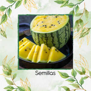 Semillas Orgánicas De Sandía Amarilla Dulce De La Montaña